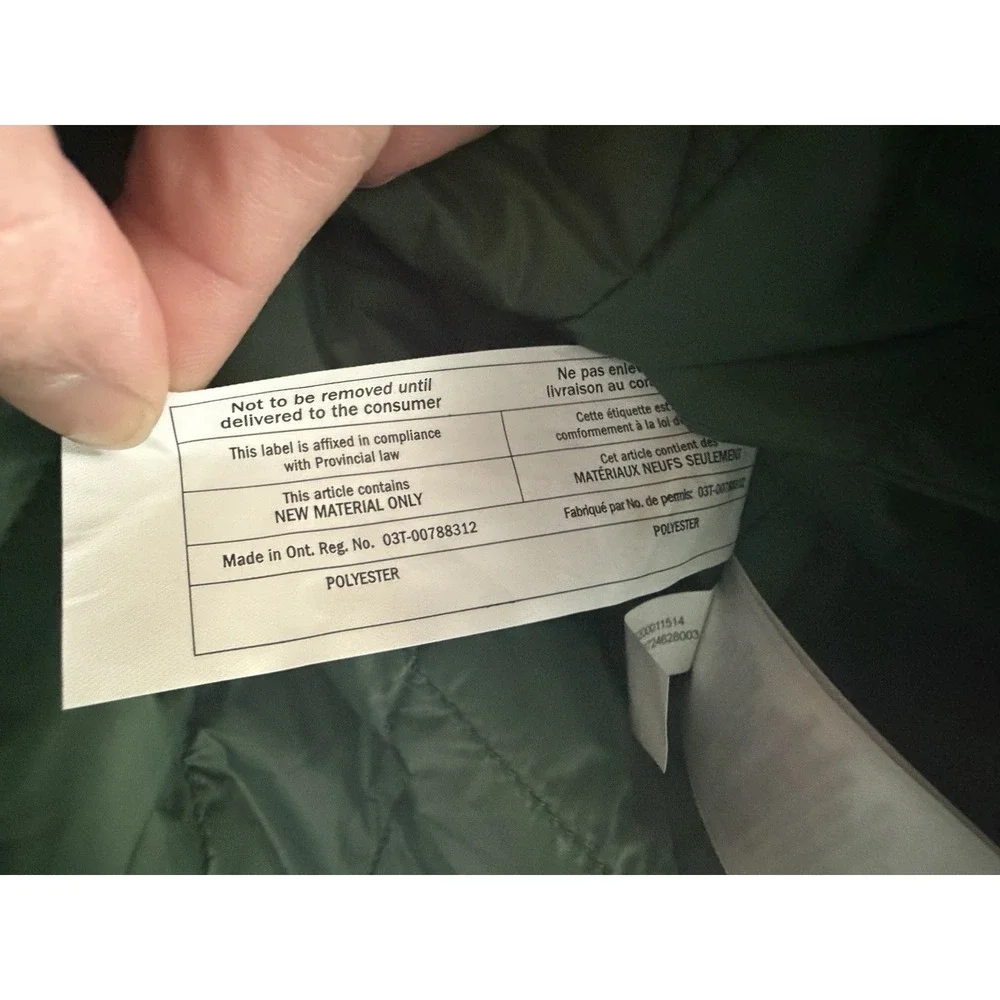 Lauren Ralph Lauren Women's Insulated Jacket Size Large Green Coat Lightweight